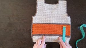 Обзор и МК. Жилет на мальчика с мишкой. Вяжем легко и быстро.