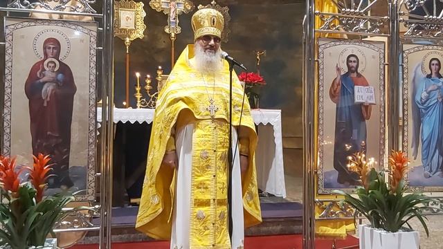 Проповедь Недели перед Рождеством, ночная Литургия. Архимандрит Амвросий (Макар) смотреть онлайн