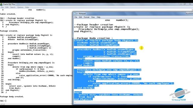 PL SQL Packages - Initialization - Packages in PL SQL - Introduction to PL/SQL Packages
