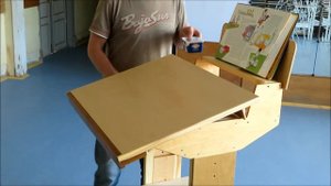 Рабочее место школьника (конторка) своими руками (DIY)