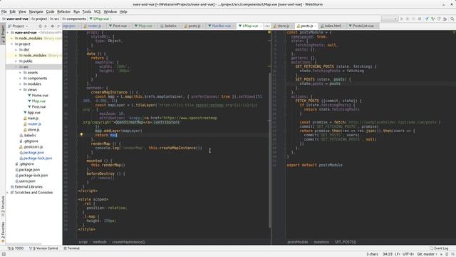 Vue #3 - Подключаем карту к Vuex