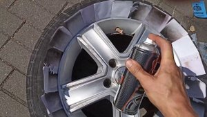 Покраска колесных дисков баллончиком. На удивление получилось неплохо