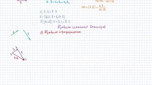 9 класс. Геометрия. Векторы на плоскости. Действия над векторами. Скалярное произведение. Урок #7