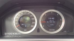 Volvo XC60 2.4 D5 205 PS 0-100 km/h acceleration