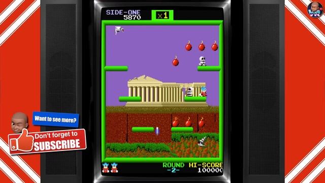 Bomb Jack (1984) - Arcade Gameplay смотреть онлайн