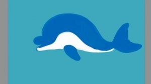 Рисуем дельфинчика Draw a dolphin