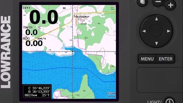 Карта глубин Озернинского водохранилища SonarHD для Lowrance смотреть онлайн