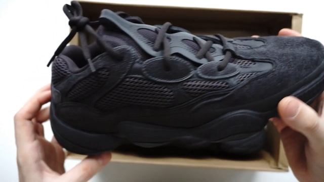 Обзор качественной подделки Yeezy 500 Utility Black смотреть онлайн