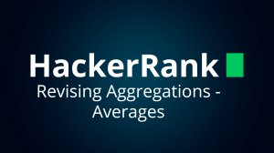 Решение SQL задания "Revising Aggregations - Averages" на HackerRank.com