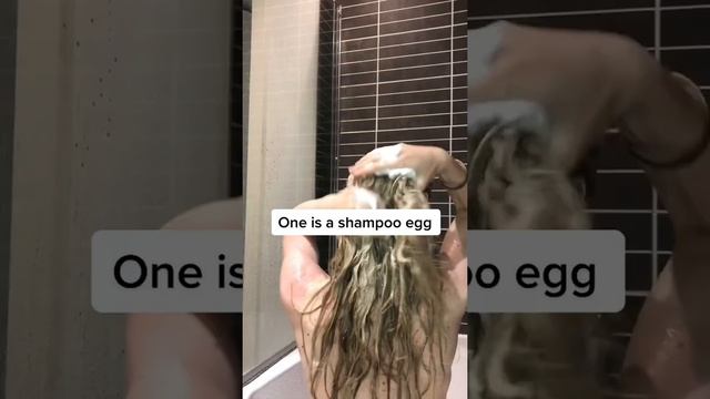 Shampoo INSIDE a EGG