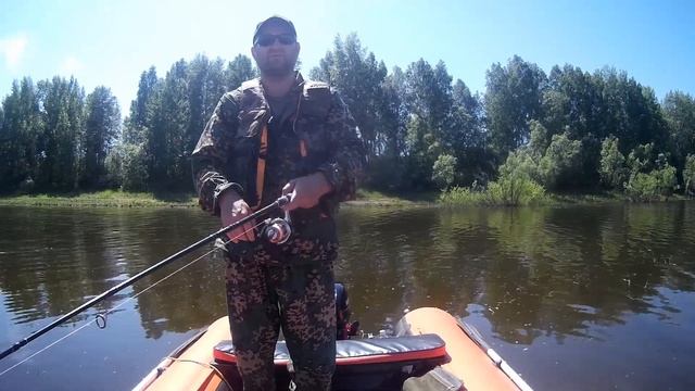 Щука.окунь.на блесну вертушку.Томская обл оз Манатка