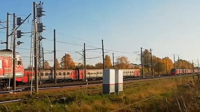 Электропоезд ЭД4М-0031 маршрутом СПБ (Балтийский вокзал) - Гатчина-Балтийская