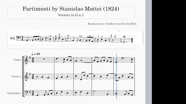 Partimento Mattei G n 1 смотреть онлайн