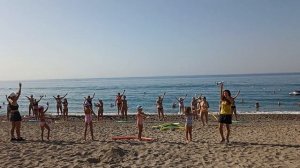 Утренняя анимация . отель Вашингтон . Сиде. 2023 октябрь