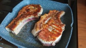 Корейка на сковороде гриль сочно вкусно.