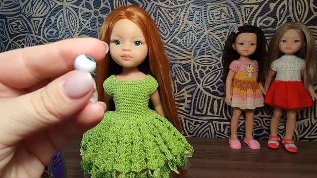 Переделка кукол Паола Рейна. Как покрасить волосы, поменять глаза кукле.