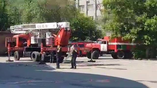 0512: учения пожарных в Сити Центре