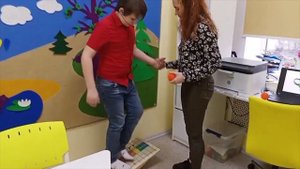Фрагмент логопедического занятия