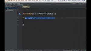 Kotlin - Run first App Kotline