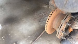 Ремонт полуприцеп Schmitz Тормозной диск замена, прицеп Schmitz Шмитц. Brake disc replacement
