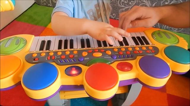 Детское пианино с микрофоном музыкальные инструменты для детей Children's piano with a microphone