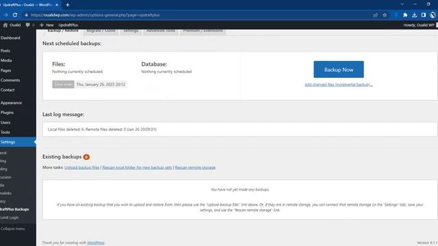 How To Backup Your WordPress Site