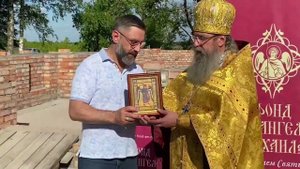 Освящение закладного камня храма в честь Зачатия св. Иоанна Предтечи в деревне Н. Котлицы (25.06.22)