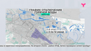 График отключения горячей воды