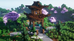 Как построить японский спавн в майнкрафт - Japan spawn