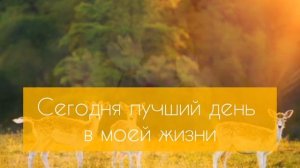 Утренняя медитация - Лучший день в моей жизни