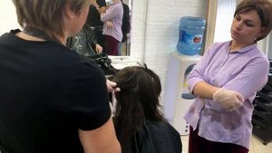 Кератиновое выпрямление - разделение на зоны при работе утюжком