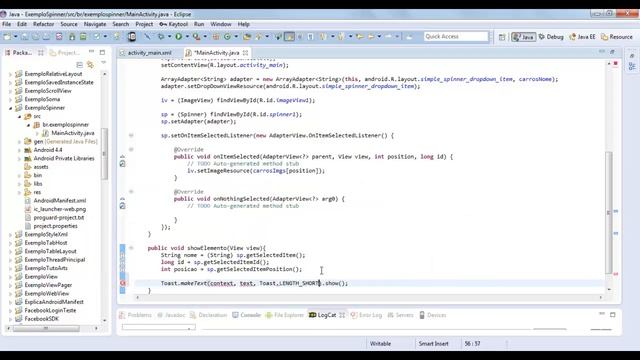 Spinner (ou Select) no Android, Entendendo e Utilizando смотреть онлайн