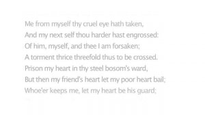 Shakespeare's Sonnet 133 – CXXXIII Beshrew That Heart That Makes My Heart to Groan