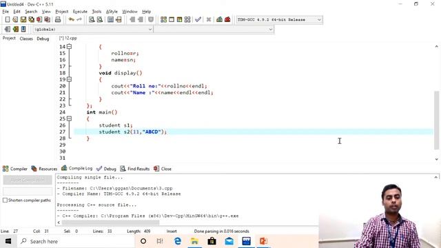 22316 OOP Multiple Constructor in a class, Constructors with default arguments (Part-I) смотреть онлайн