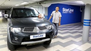 Установка сигнализации с автозапуском StarLine А93 на Митсубиси в Фирменном центре StarLine в город