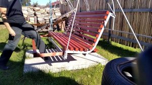 Мои качели Детская площадка Своими руками Турник Гамак Садовые качели С видом на пруд