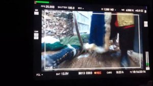 Съемки фильма "Екатерина. Самозванцы". Экран режиссера...