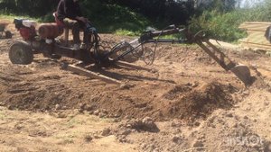 Самодельный мини экскаватор Планировочный нож