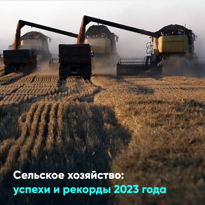 Сельское хозяйство: успехи и рекорды 2023 года