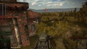 WOT Weisse Tiger (White Tiger) vs 15 pcs T-34-85 - Бой с Белым Тигром - победа захватом
