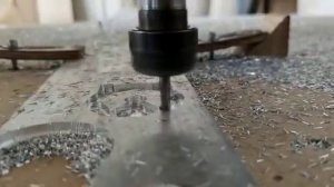 Пример реальной работы фрезой однозаходной по алюминию