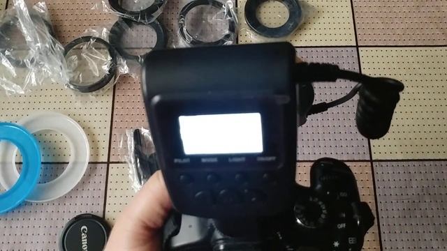 Распаковка макровспышка Travor RF600