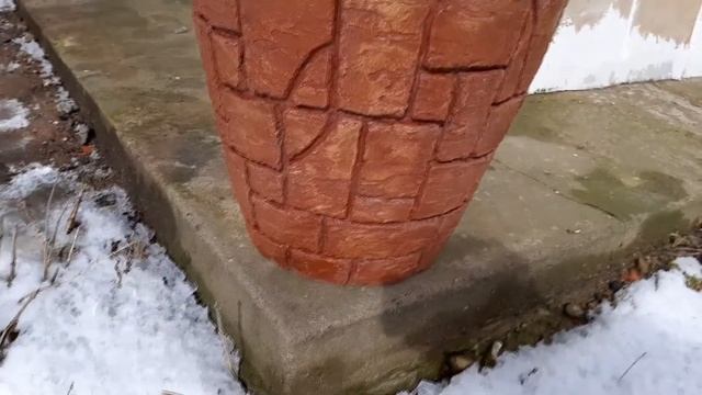 вазон из бетона и плиточного клея смотреть онлайн