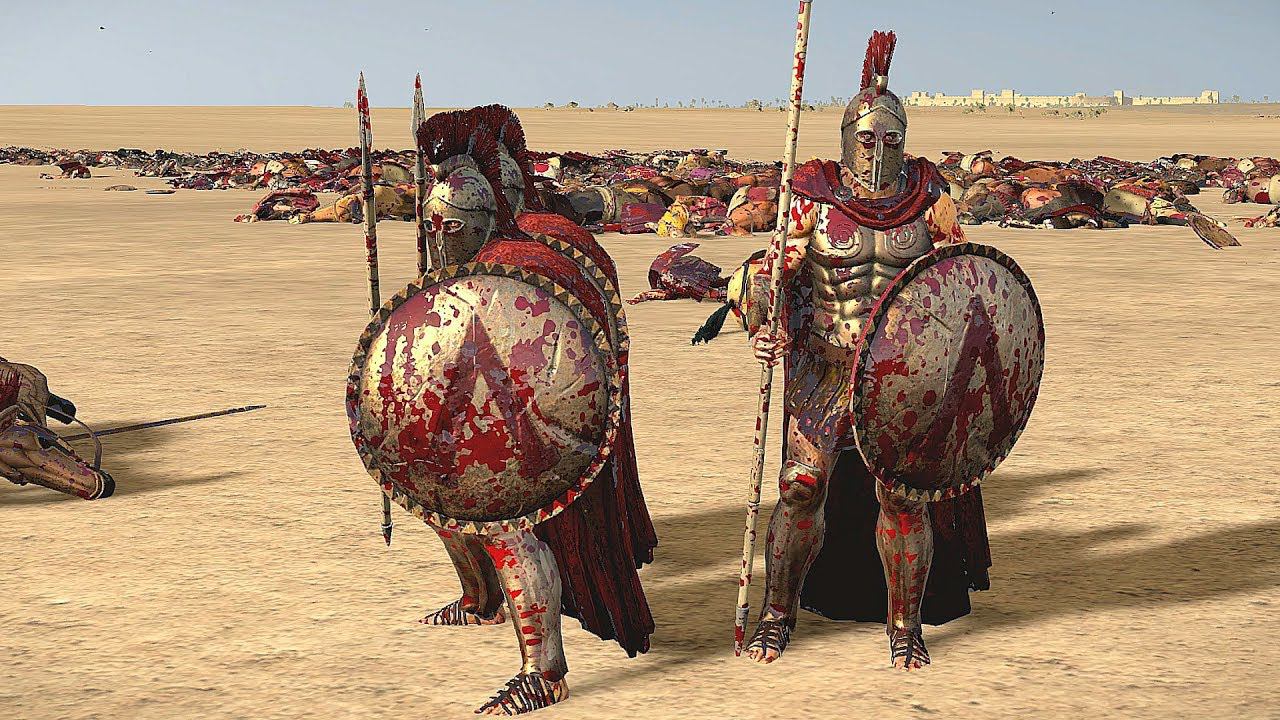 Концовка сражения между армиями Спарты и Александра Македонского. смотреть онлайн