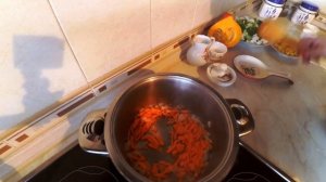 Тыквенный суп с цветной капустой и брокколи