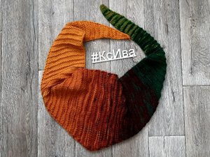 Бактус спицами за один вечер!