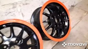 Покраска литых дисков в два цвета из баллончика: что получилось.