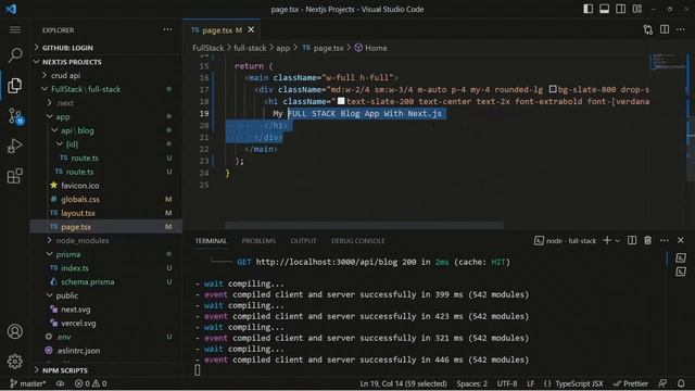 Build A Full Stack Blog App: Next.js 13.4, React, Tailwind, Prisma, MongoDB (2023) смотреть онлайн