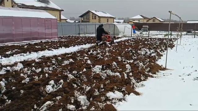 мотоблок мтз работа с плугом. смотреть онлайн