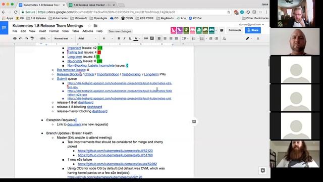 Kubernetes 1 8 Release Burndown Meeting 9 11 2017 смотреть онлайн